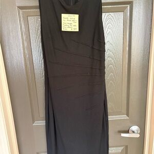 Jacob Black Sleeveless Midi Dress